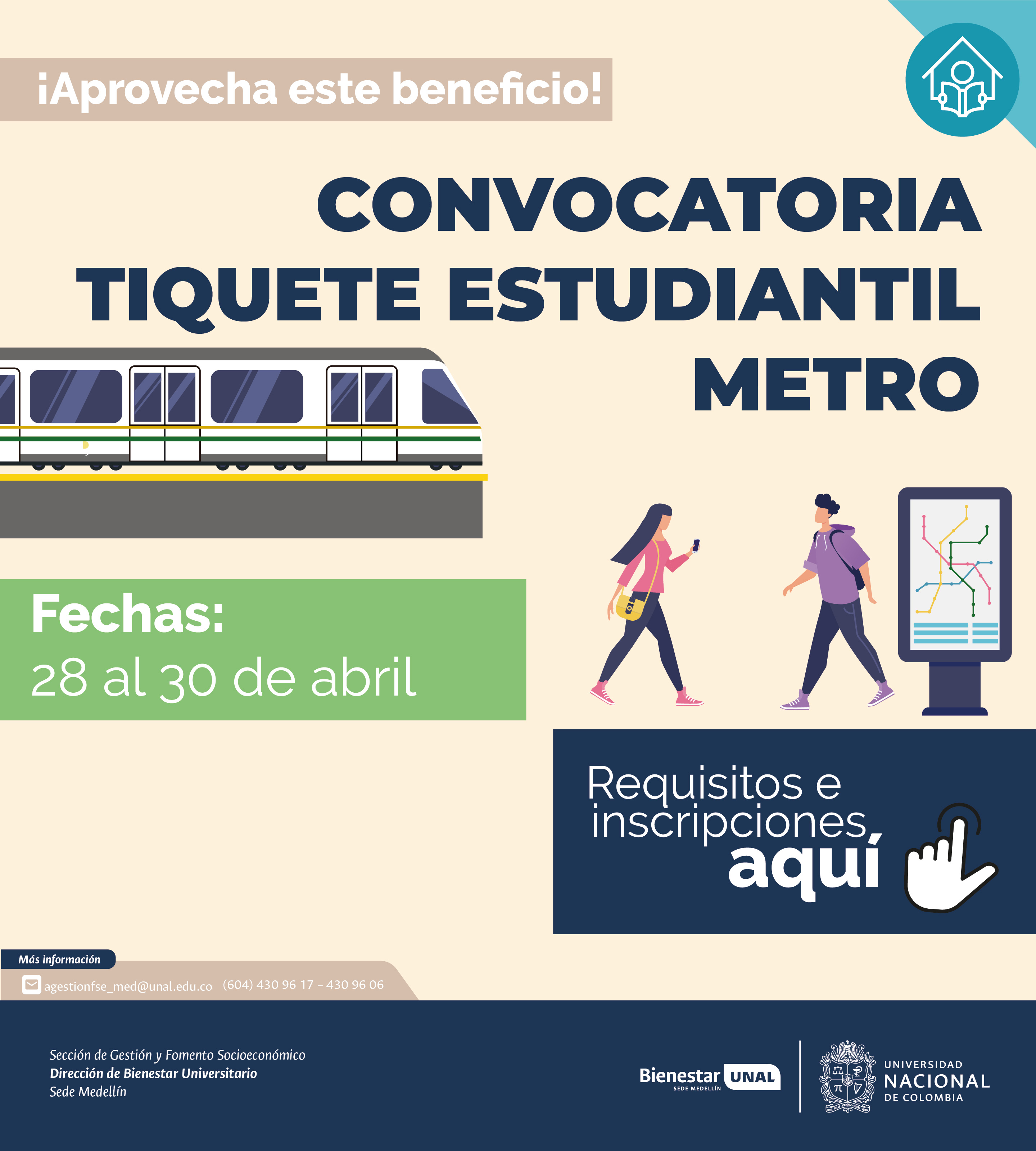 CONVOCATORIA TIQUETE METRO 01