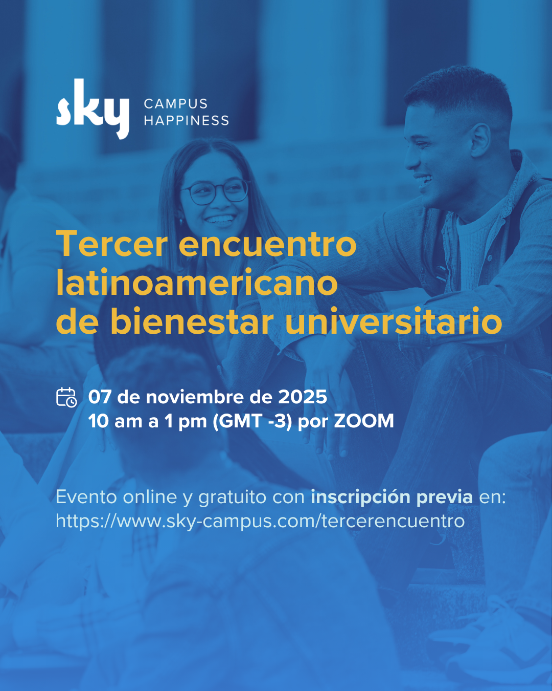 Flyer encuentro latinoamericano de bienestar universitario